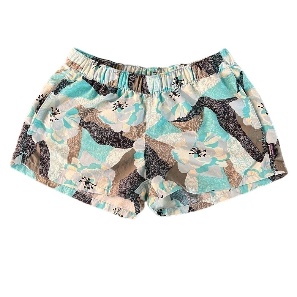 PATAGONIA WOMENS TROPICAL PATTERN SHORTS SIZE SMALL